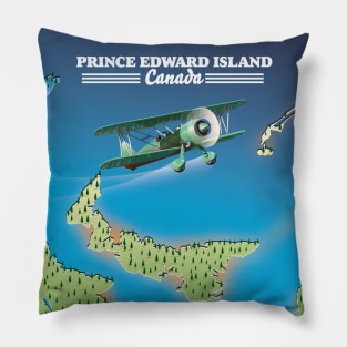 Prince Edward Island, Canada beautiful map Pillow