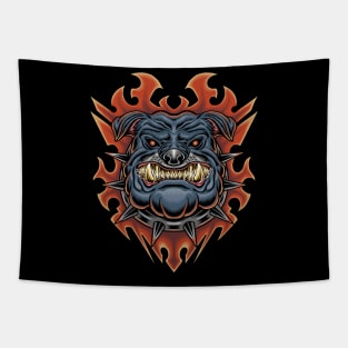 Bulldog Darkart Tapestry