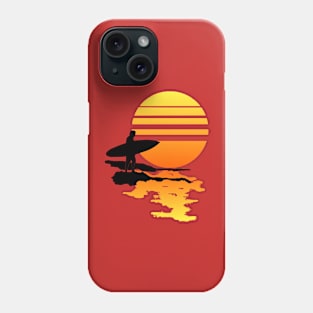 Surfing Sunrise Phone Case