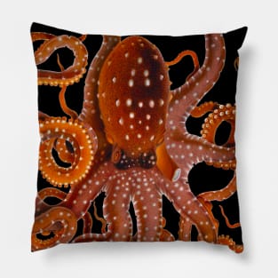 Red Octopus Pillow