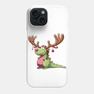 Funny Christmas Dinosaur T-Rex Phone Case