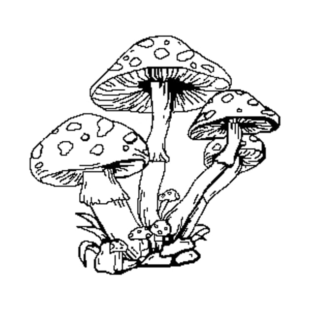 Toadstool Mushrooms by HerbalBlue