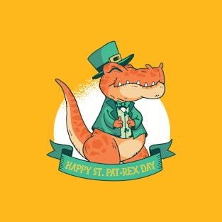 happy st patricks dinosaur funny T-Shirt