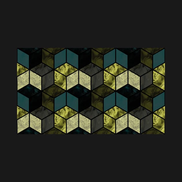 3d mosaic cubes by krinichnaya