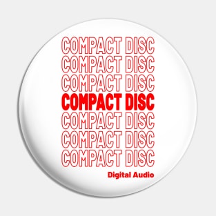 Compact Disc Digital Audio CD Thank You Pin