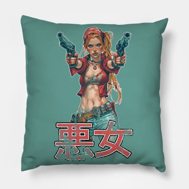 Bad girl Pillow by obstinator