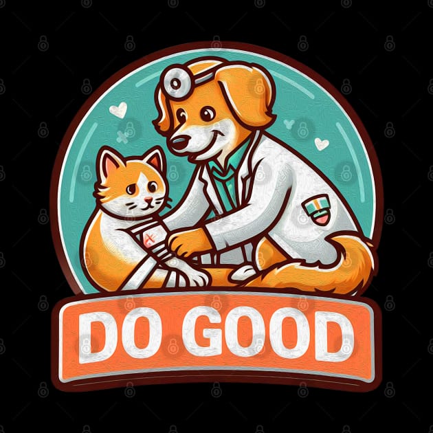 Do Good Dog Doctor Bandage Cat Injury by Plushism