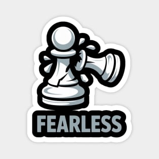 Funny Chess - Fearless Chess Player Smart Gift Magnet