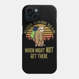 Sloth Hiking Team Phone Case