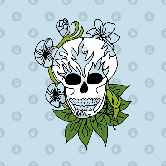 Sugar Skull - Green by Unravel_Unwind