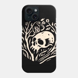 Skull in Plants Phone Case