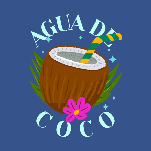 coconut water coconut drink agua de coco by Tip Top Tee's