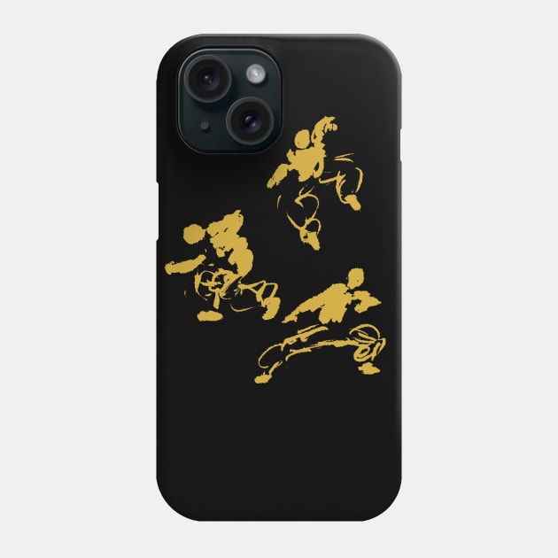 Kungfu / Shaolin figures INK Phone Case by Nikokosmos