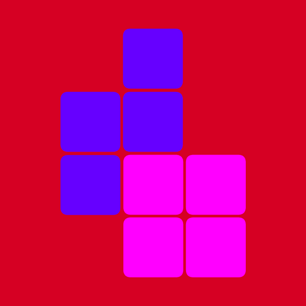 Tetris Pink Purple by BITLY