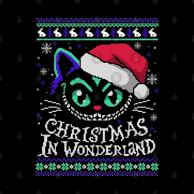 Christmas in wonderland ugly christmas sweater by NemiMakeit