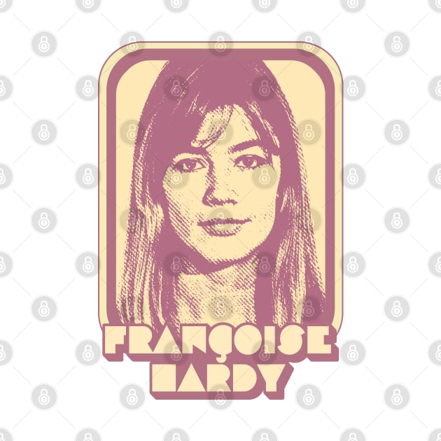 Francoise Hardy / Retro Francophile Design by DankFutura