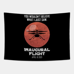 Inaugural Flight Mars Ingenuity Helicopter Tapestry