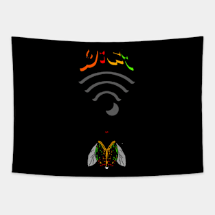 wifi sticker Tapestry