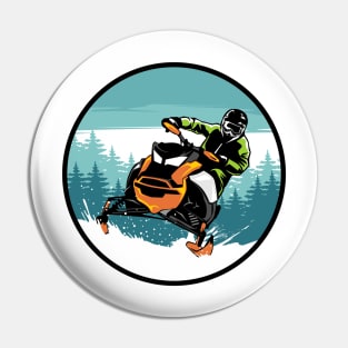 Snowmobile Adventure Pin