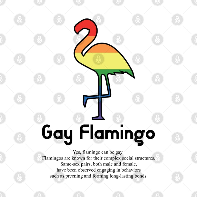 Gay Flamingo G5b - Can animals be gay series - meme gift t-shirt by FOGSJ