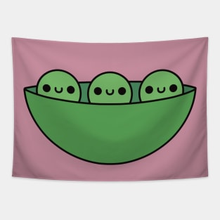 Cute Kawaii Peas In A Pod Tapestry