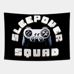 Boys Sleepover Party Matching Video Game Sleepover Squad Tapestry