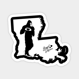 BIgfoot Louisiana State Pride Magnet