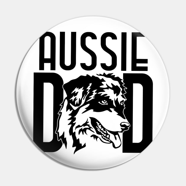 Aussie Dad - Australian Shepherd Dog Breed - Herding Dog Dad Shirt - Custom Dog Lover Gifts For Dad - Fathers Day Shirt - Unisex Graphic Tee Pin by bob2ben