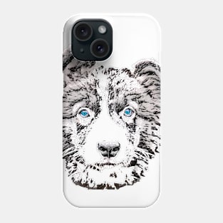 Border Collie Puppy Phone Case