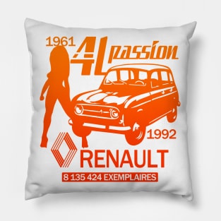 4L Passion Renault Pillow