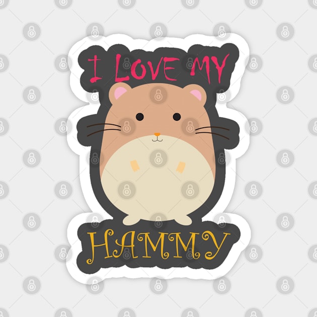 I love my Hammy Magnet by S.Dissanayaka