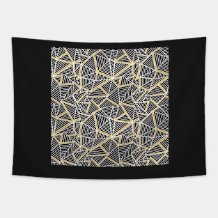 Ab Lines Gold 2 Repeat Tapestry