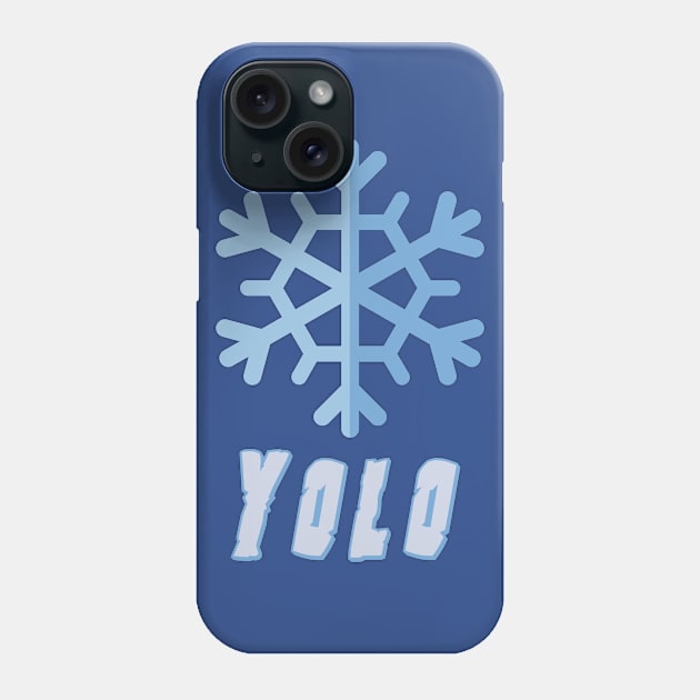 YOLO - Snowflake Phone Case by confuzd.