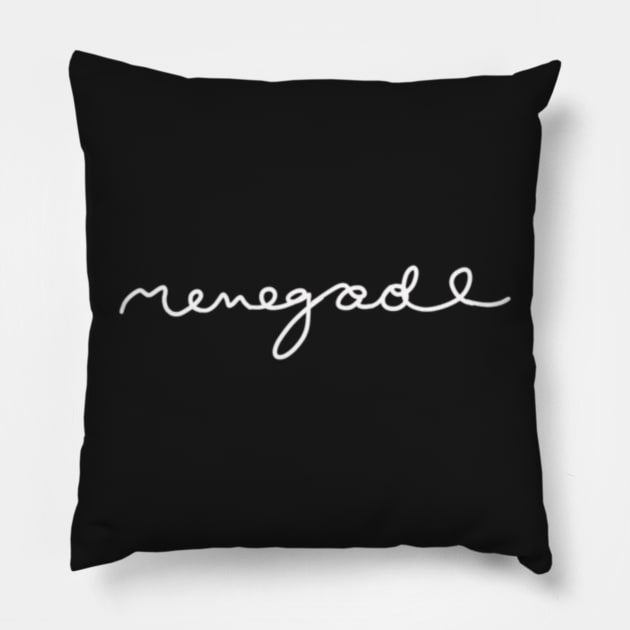 Taylor Swifts Renegade Text Pillow by SwasRasaily