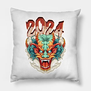 Chinese New Year 2024 Year of The Dragon Head Pillow