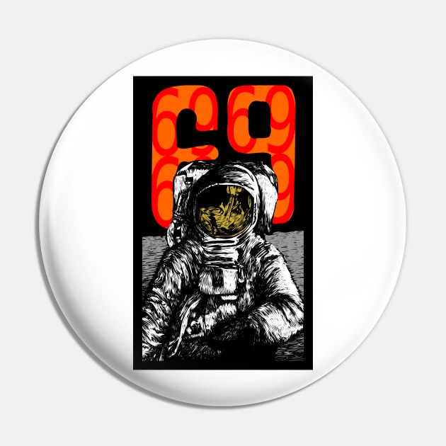 Celebration of 1969 - First man on the moon Pin by stephenignacio