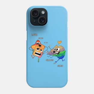 Love comes in all shapes and sizes Phone Case