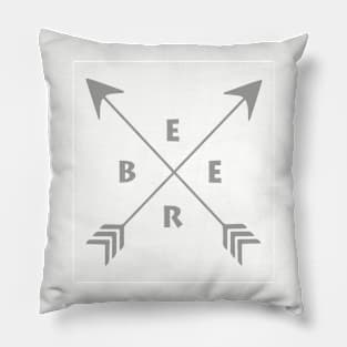 Beer with Arrows Pillow