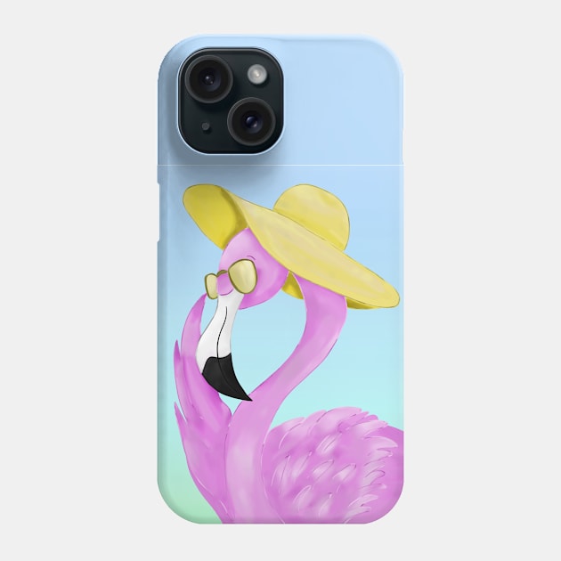 Summer flamingo Phone Case by Antiope