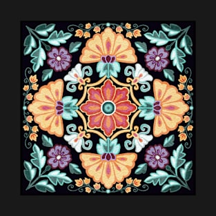 Garden Mandala - midnight T-Shirt