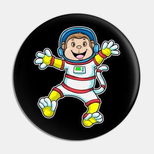 Monkey as Astronaut in costume with Helmet Pin