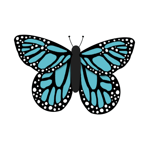 Light blue butterfly by tothemoons