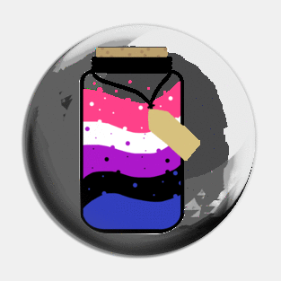 Genderfluid pride jar Pin