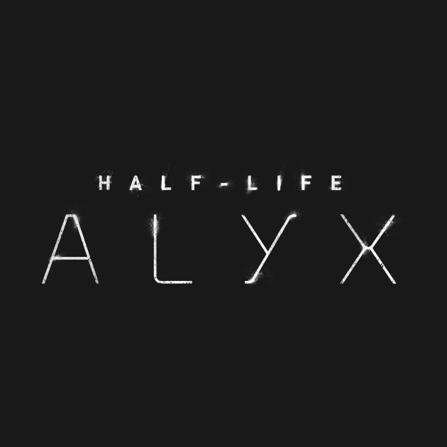 Half-Life Alyx Logo White [Texturized!] by José Ruiz