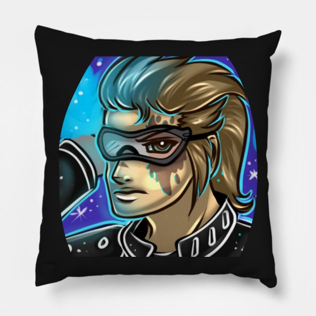Blind Ignis Pillow by Sapphirus