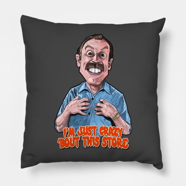 Bill Roberts Pillow by AndysocialIndustries