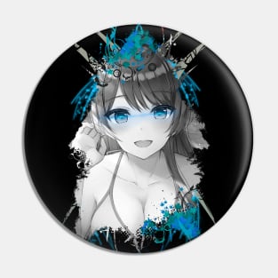 Cute Girl - Blue V Pin