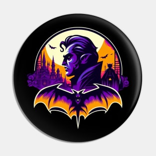 Homage to Count Dracula Pin