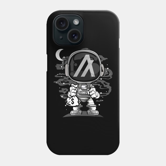 Astronaut Algorand ALGO Coin To The Moon Crypto Token Cryptocurrency Wallet Birthday Gift For Men Women Phone Case by Thingking About