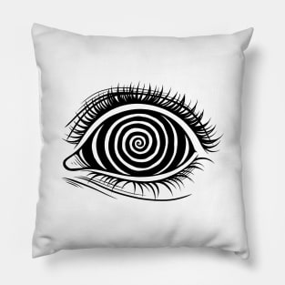 Psychedelic Eye. Spiral Pillow